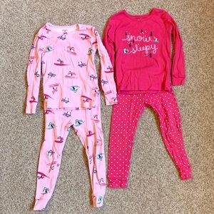 Carter’s Penguin Pajamas 4T ❤️🐭